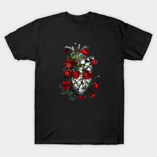 Anemones Heart Human Anatomy T-Shirt